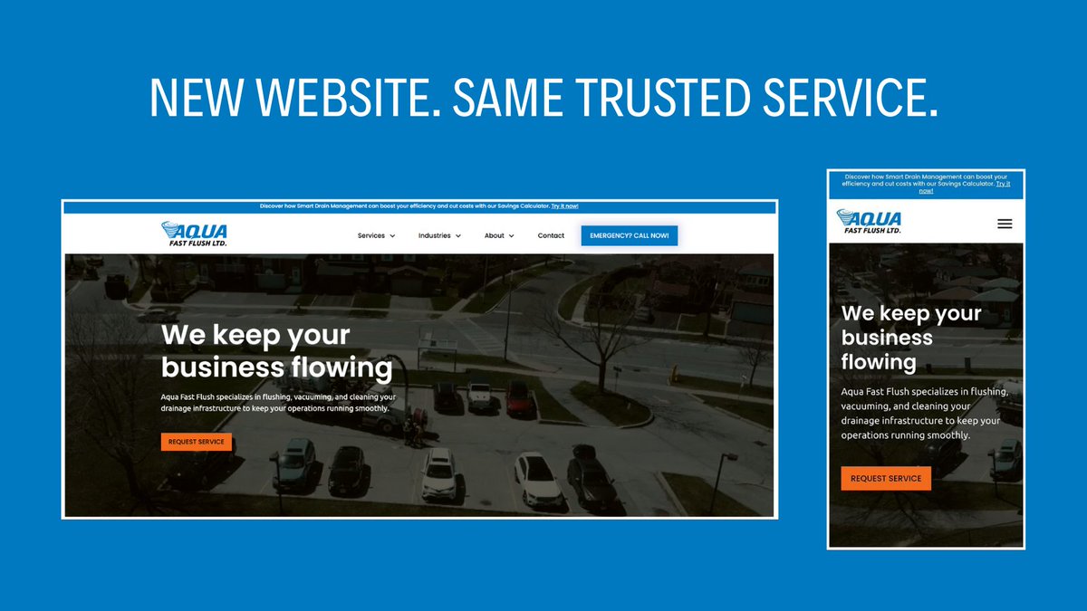 Our new website is live.
Easier to navigate. More resources. Same trusted service.

Explore it here: aquafastflush.ca