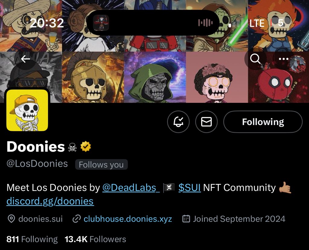 Thank you <a href="/LosDoonies/">Doonies ☠︎</a> For the follow back