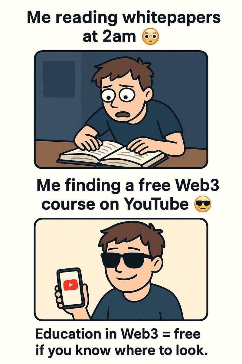 Oscar_Dyne's tweet image. Education in Web3 = free if you know where to look.
#Web3Meme #CryptoHumor #BlockchainLearning