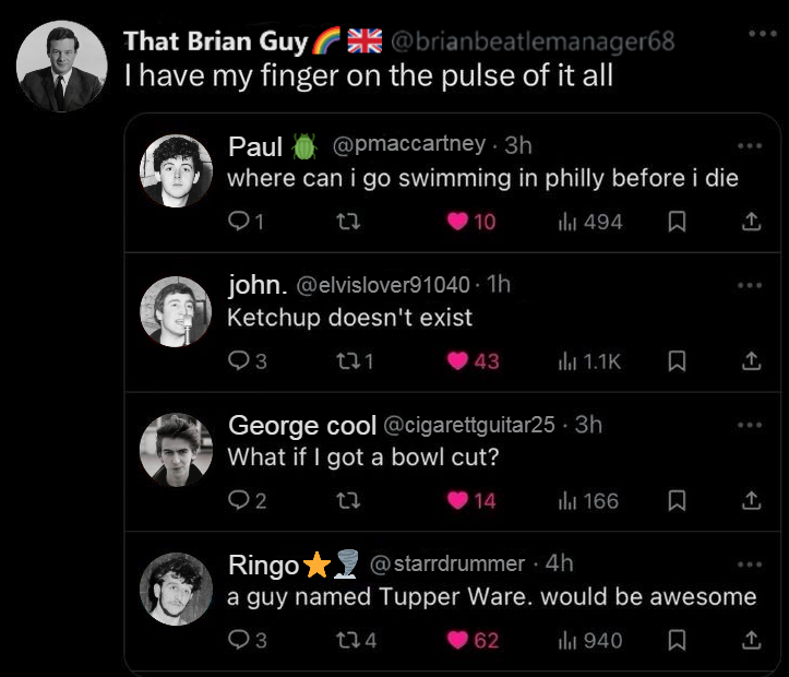 i love making these things hashtag the beatles