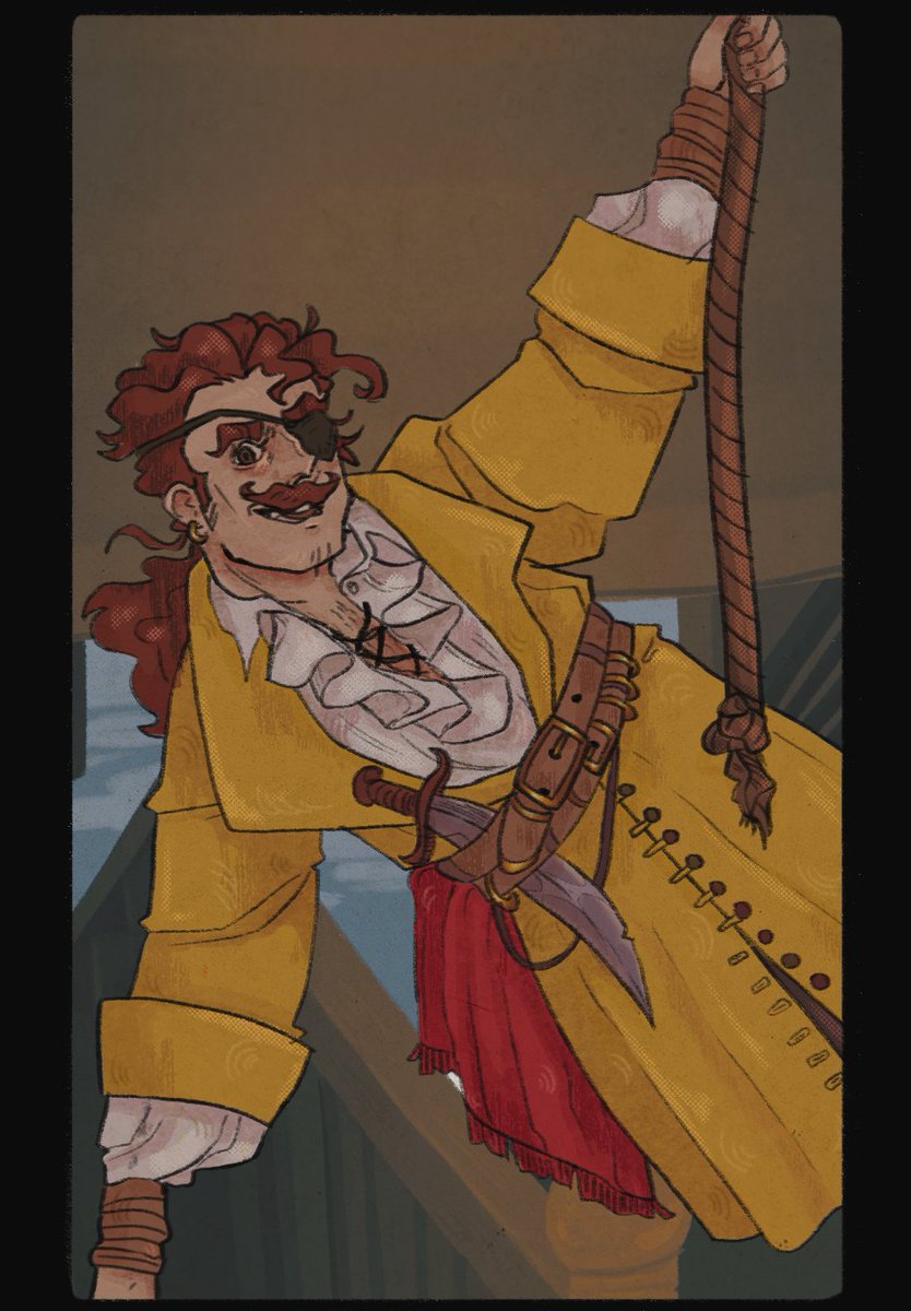 #CocoaCollabs Day 1: Seafaring 

listened to the Henry Avery episode again while drawing this... oh I need more adventures of them on a ship