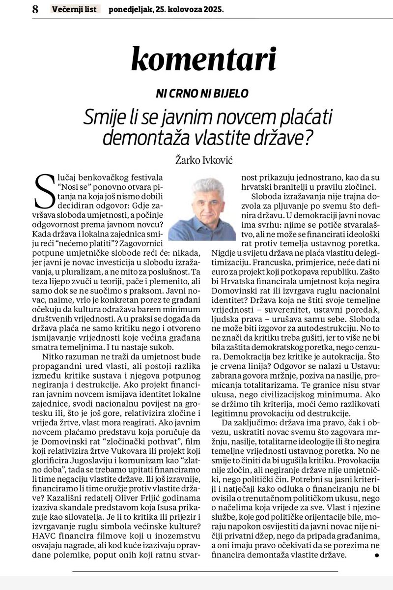 "Sloboda ne moze biti izgovor za auto destrukciju."