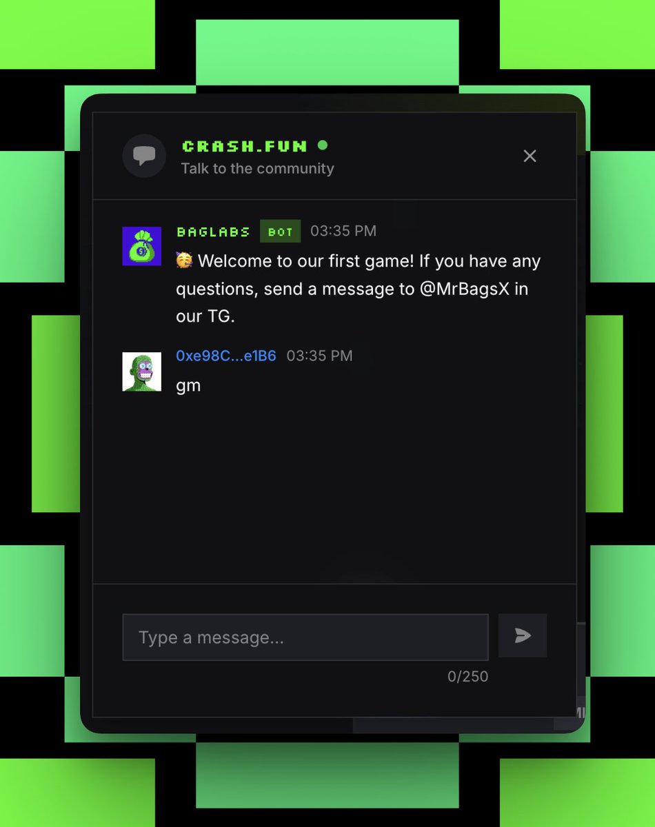 Chat is now live on CRASH.FUN

Talk to the community, flex your multipliers, cry about bad beats...all without leaving the game✅