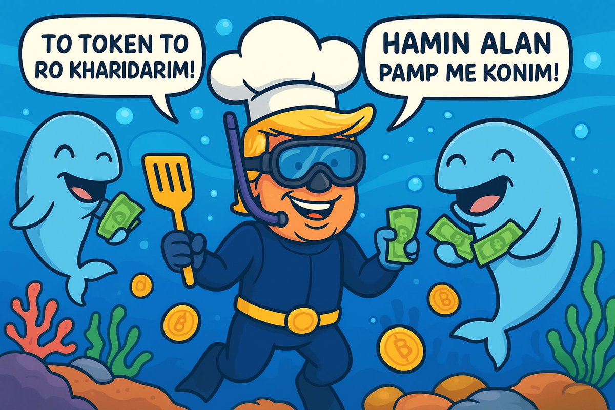 Alijalali173682's tweet photo. π¦π¦ Trump Chef Underwater Pump!
"I buy your tokenβ¦ and now we PUMP it!" ππ°
Dive in with Trump Chef and ride the crypto waves!
π https://t.co/21k7xGu9mW
#TrumpChef #CryptoFun #PumpTime #Solana #UnderwaterCrypto
#Whales
Dexscreener: https://t.co/MnZrVACflB https://t.co/69U3MhoM34