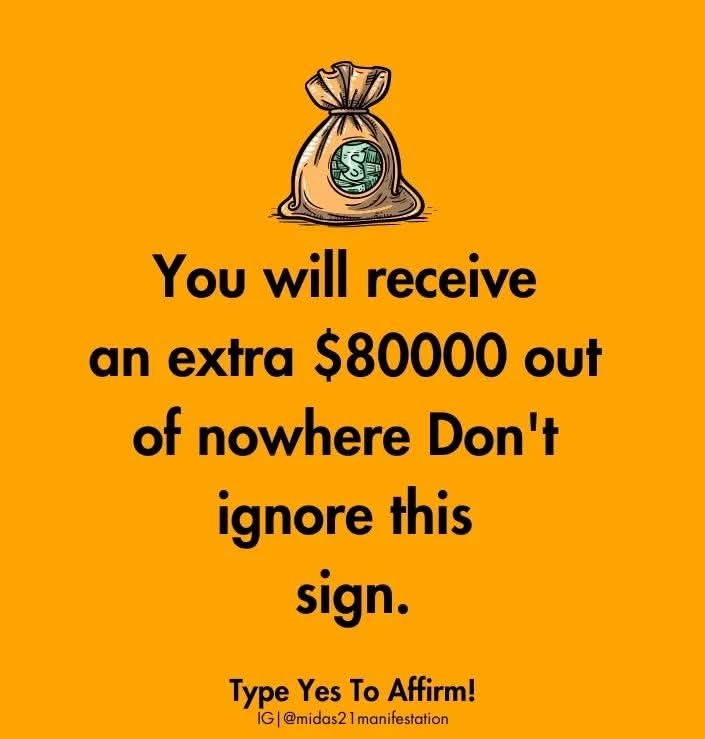 Type YES to Affirm this for yourself!🍀