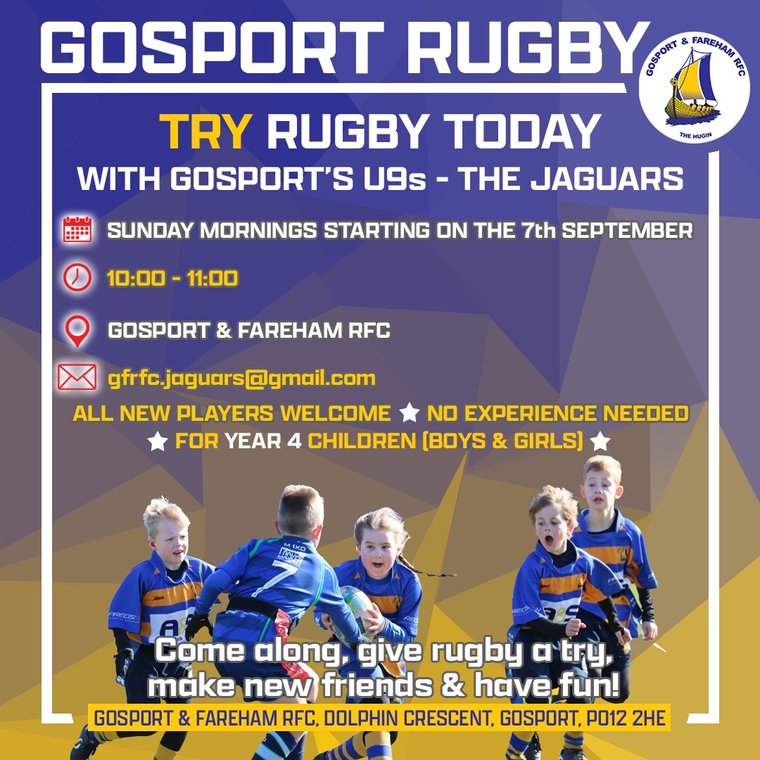 Join the  Jaguars - Gosport &amp; Fareham RFC U9's #Pitchero
gosportrugby.club/news/join-the-…