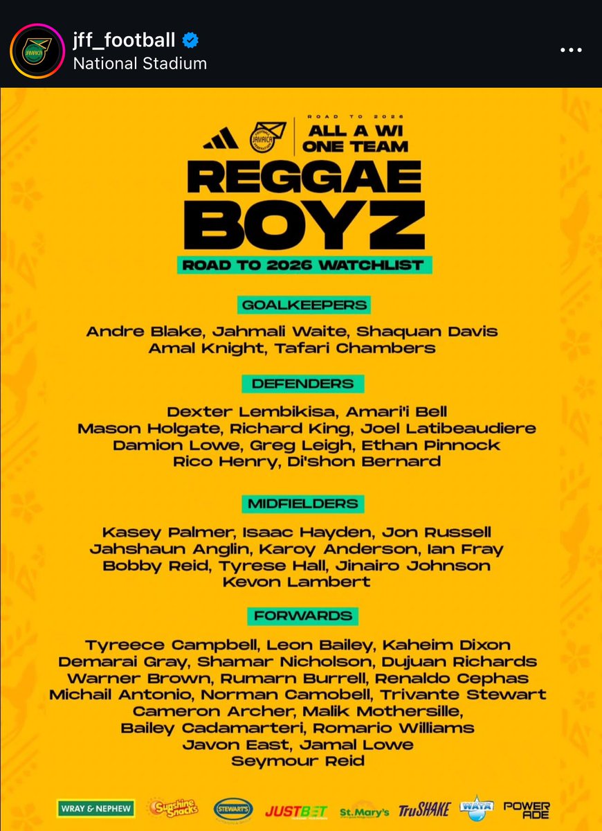 Javon East fue convocado a la Selección de Jamaica. 
Si el que tanto criticaban en una selección llena de gente que juega en la pura élite