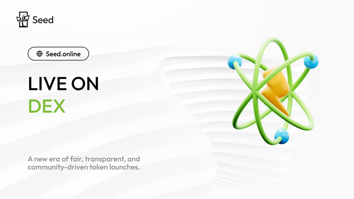 $SEED is now live on Uniswap! All seeds once filled are paired onto <a href="/Uniswap/">Uniswap Labs 🦄</a>, where the liquidities are also locked on @Unicrypt.  

Next, we will update DEX information across a number of sites and do a dApp listing campaign.    

Interested in creating your own seed? DM us here