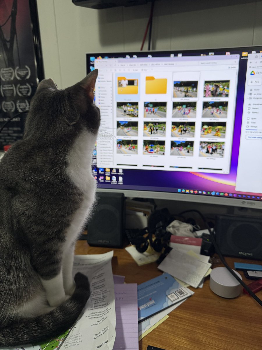 Felix is helping me pick the photos received from our great volunteer photographers for 79th Annual One World Day