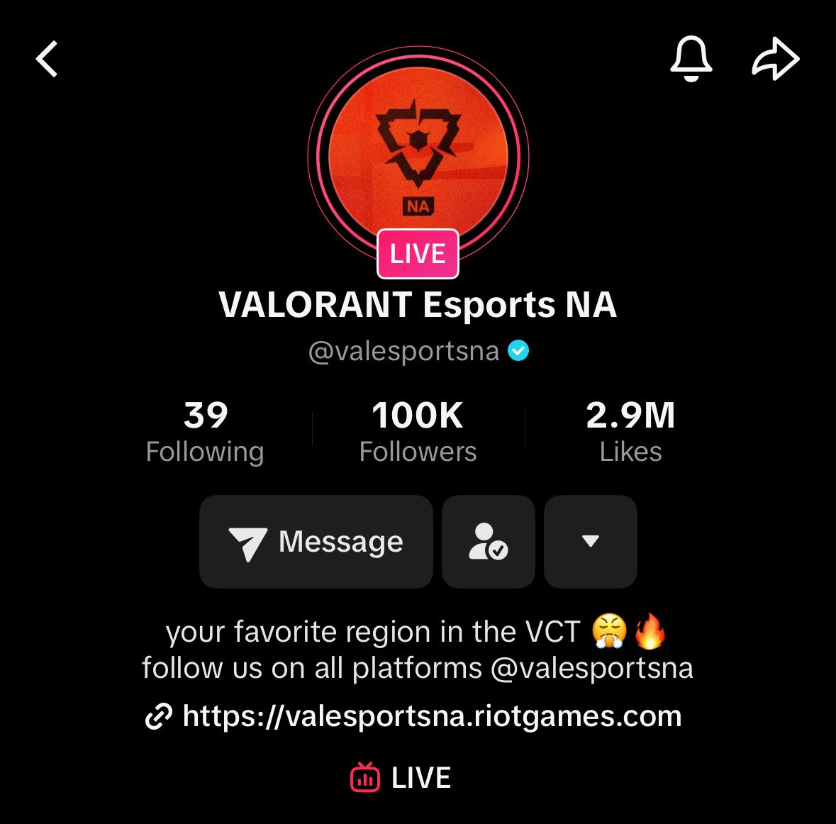 0 → 100K followers ✅

In January we launched the TikTok channel for <a href="/valesportsna/">VALORANT Esports NA</a>.

Goal: not just “start a channel,” but package the sport into formats people actually watch today, short-form vertical video. 

This season we focused on telling the story of the #VCTAmericas