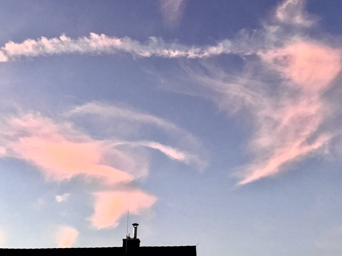 <a href="/Karl_Impuls/">Karl Geisler</a> Oh, reizend, die dreckiggrauen Wolken…🤢
Aber farblich können wir in Bayern mithalten…, so reizend, das abendliche rosarote Leuchten der Aluminiumnanopartike😍🤮🤢🤬🤬🤬