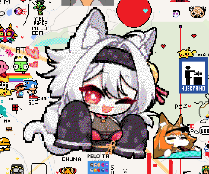 Aprovechando que varios están subiendo sus pixel art muestro el mío que hizo mi preciosa comunidad🥲

Los amo pipipi, ay un gekko momido abajo