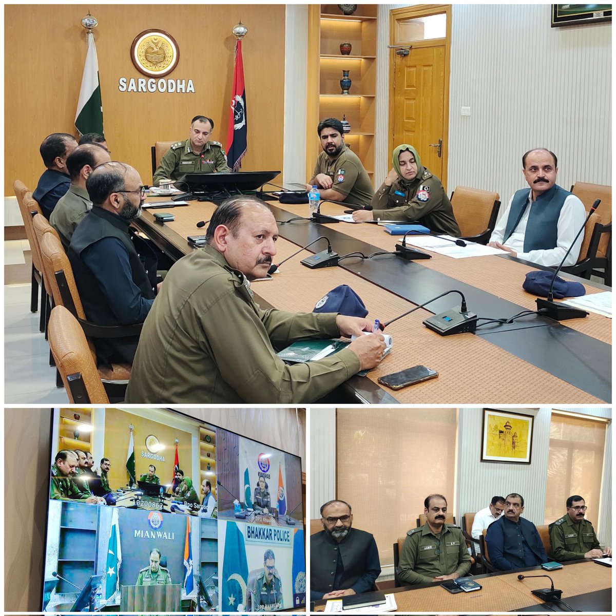 ✓سرگودھا ریجنل پولیس آفیسر سرگودہا محمد شہزاد آصف خان کی زیر صدارت ریجنل کوآرڈینیشن کمیٹی کا اجلاس منعقد ہوا جس میں تمام ڈی پی اوز کے علاوہ تمام ریجنل پولیس سربراہان نے شرکت کی۔
✓ اجلاس میں پولیس کارکردگی اور سیکیورٹی امور کا تفصیلی جائزہ لیا گیا۔