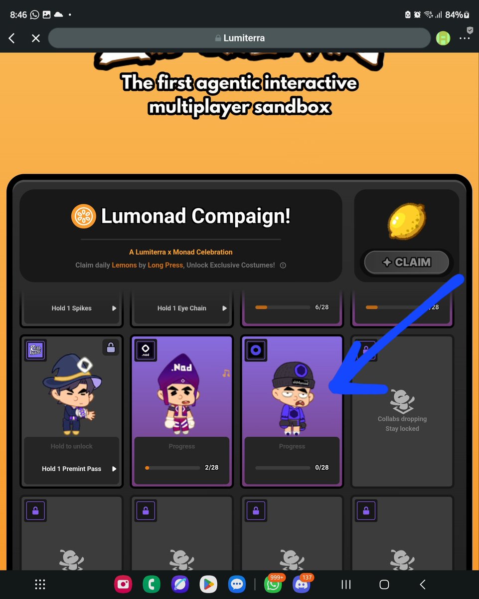 🅿🅰🅸🅽 💀 (@0xxpain) on Twitter photo New character on <a href="/LumiterraGame/">Lumiterra (mainnet arc)</a>...
Schmon added on the Lumonad site... you can unlock this character by staking 1Mon token on their site... Kindly touch on the character to get redirected to the site...
gLumi! New character on <a href="/LumiterraGame/">Lumiterra (mainnet arc)</a>...
Schmon added on the Lumonad site... you can unlock this character by staking 1Mon token on their site... Kindly touch on the character to get redirected to the site...
gLumi!