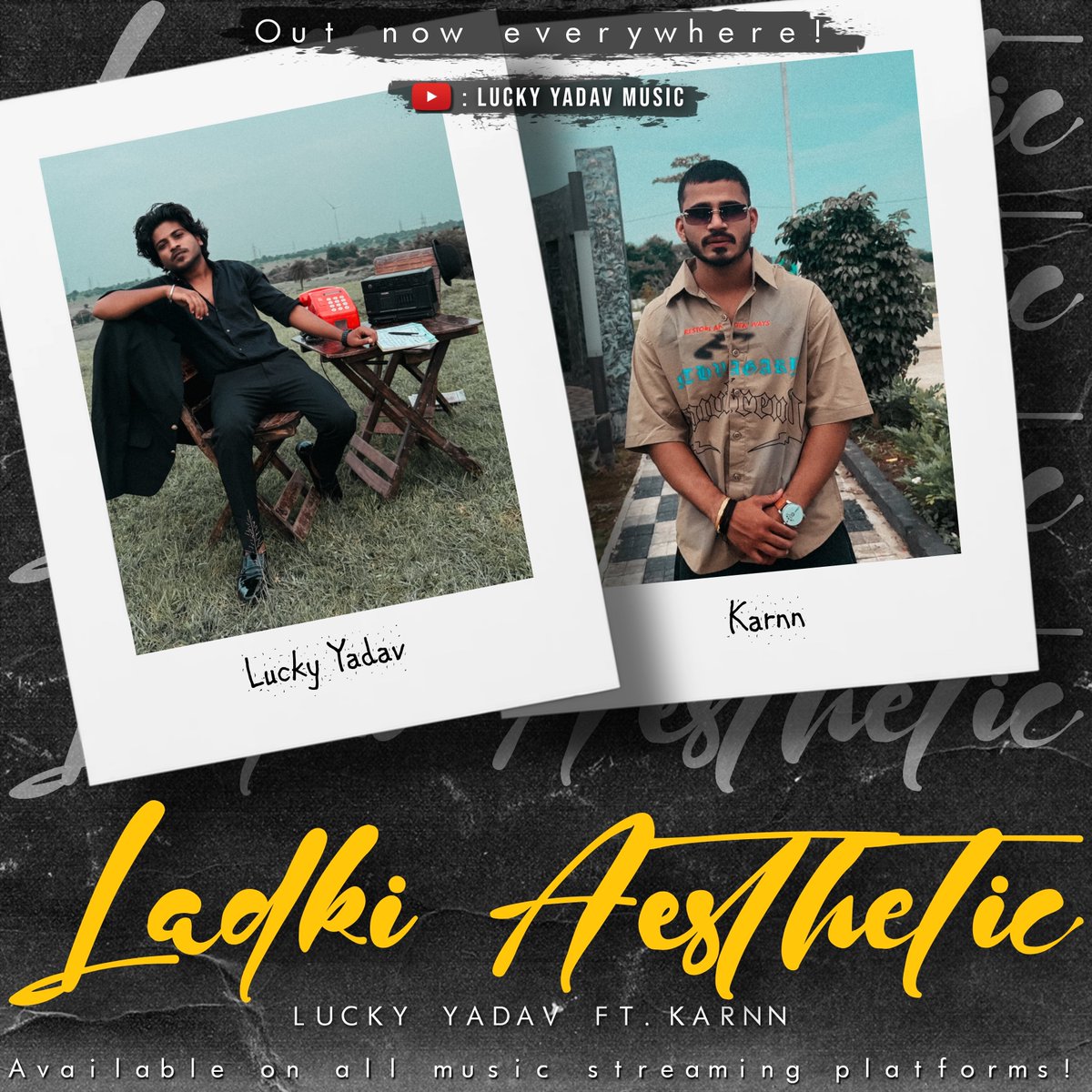 imlucky00's tweet photo. 💿 "Yeh ladki hai aesthetic-aesthetic!" 📀
Check it out on YouTube : @ LUCKY YADAV MUSIC 🔔
Watch the full music video now! ♥️
🔊 Audio track is available on all music streaming platforms! 🎧📱

#LadkiAesthetic #luckyyadav #karnn #newsong #newsongs #newvideo #newvideos #music https://t.co/lPHR2U7ONL