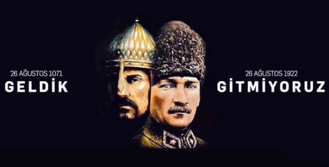 Türk'ün Anadolu'ya son gelişi, Türk'ten başkasının Anadolu'ya gelemeyecek oluşu...

Bir yanımız #MalazgirtZaferi,
Bir yanımız #BüyükTaarruz!

Saygı ve vefa ile...