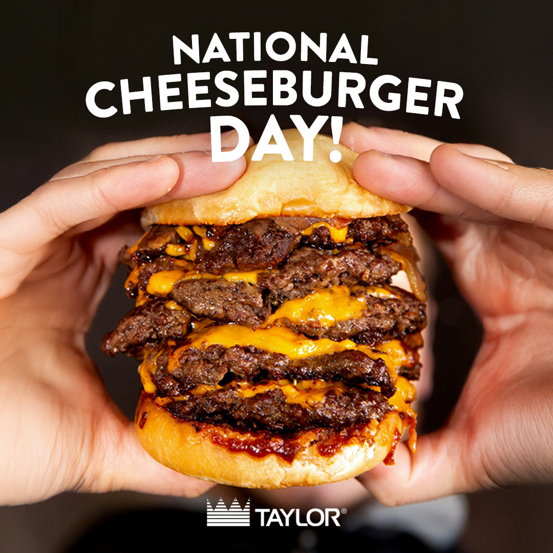 Double the cheese, double the flavor! Taylor grills keep every burger juicy and delicious. What’s your go-to cheeseburger combo?

Need a new grill? Now’s the perfect time to explore options &amp; save.

Contact a Taylor distributor today: taylor-company.com/distributors/ 

#TaylorCompany