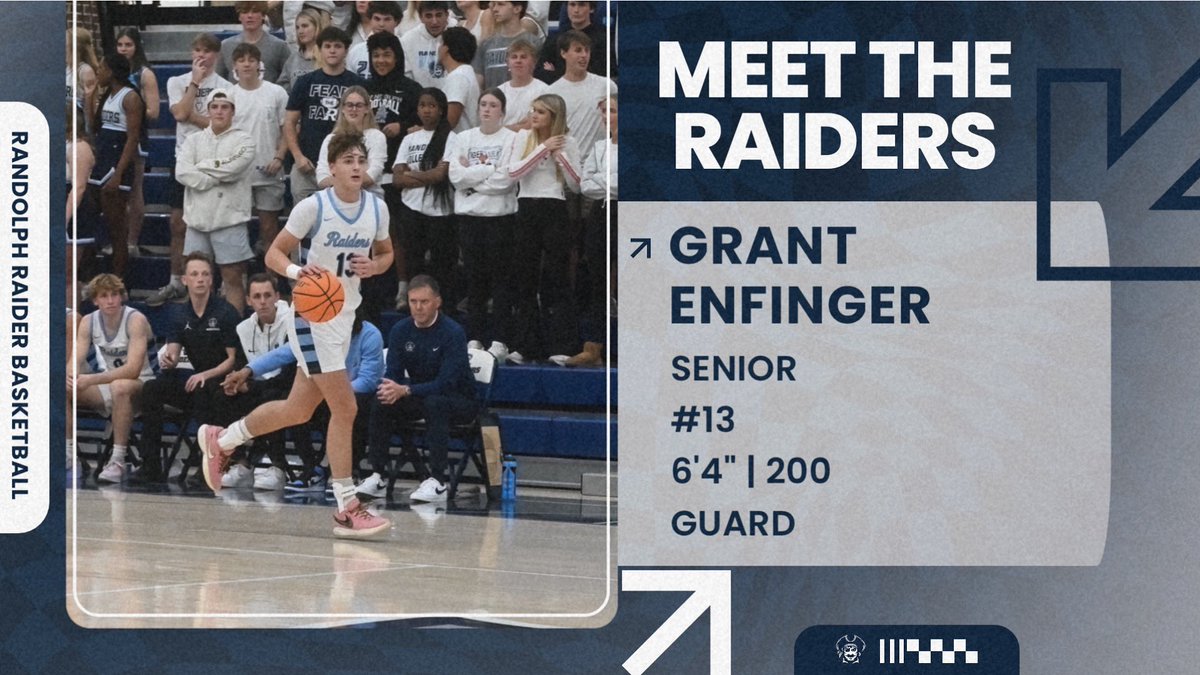 Introducing the 25/26 Raiders‼️

Grant is a Senior that has appeared in 58 career varsity games and started 30 of those. As a Junior, Grant was named All-Area, All-Region, and All-State. Grant averaged 17 points per game while shooting 40% from 3 on 7 3PA per game.