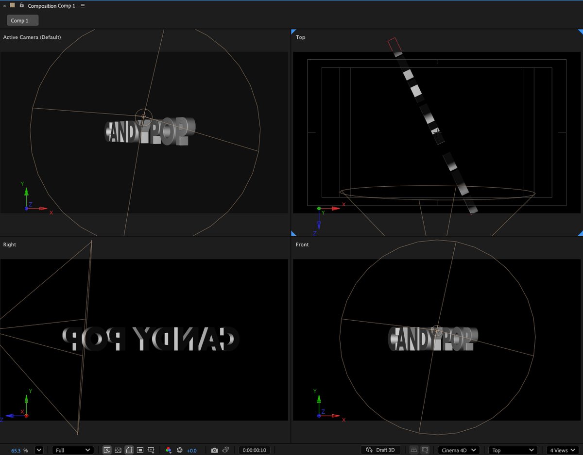 learning241206's tweet image. practicing 3d text animation in ae.
#aftereffects #textanimation #3d