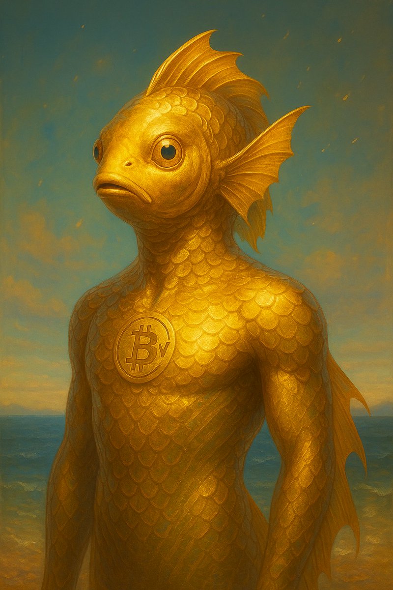 ⏳ Auction Coming in the Next Hour ⏳

🐟 Golden Fish — half human, half spirit of the deep.
Golden scales shimmer under a cosmic sky, carrying the mark of BSV between two worlds.
A rare being of wealth, transformation, and destiny.

Auction goes LIVE soon — stay ready.