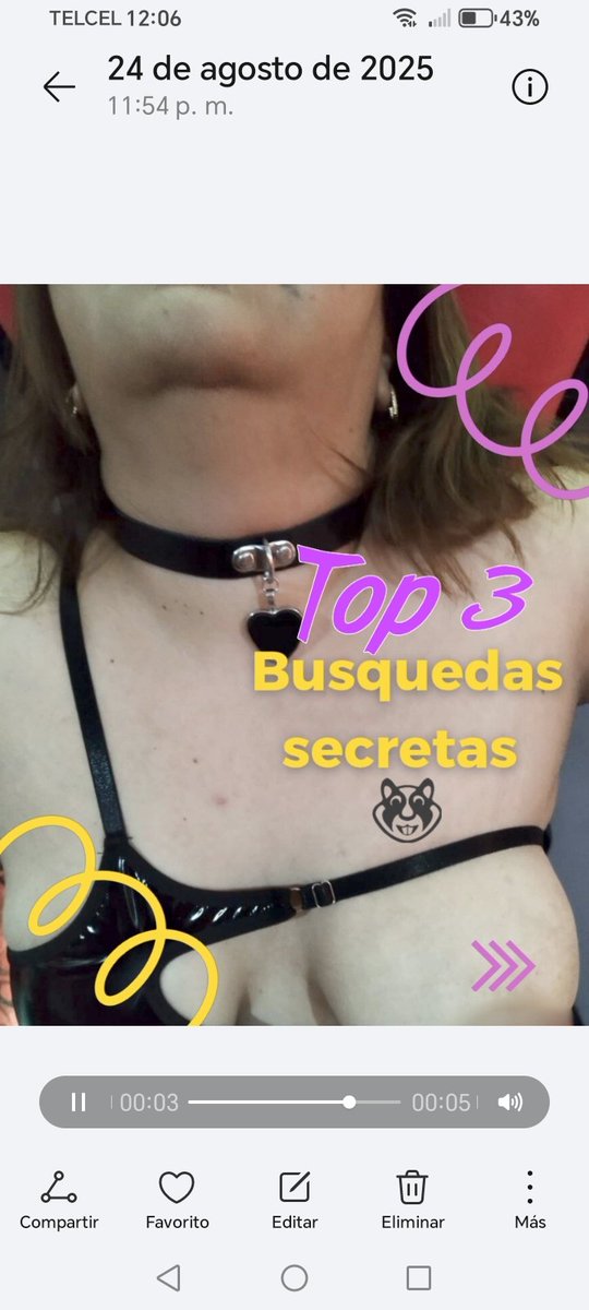 🚨Dinámica 🛑

Super sencilla 
1. Accede a ver mi video gratis en 👉🏻 xh.media/x/xhTf8FF
2. Manda captura de pantalla de viendo mi video.
3. Comparteme en texto cuál fue tu parte favorita.

TU PREMIO 
Tres días en mi telegram VIP 🔥
