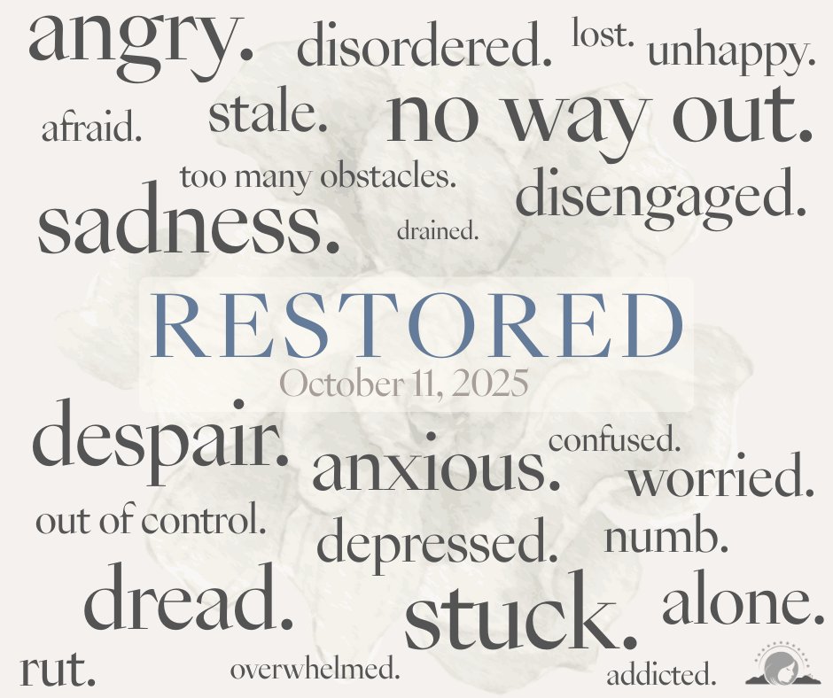 Den_CatholicWmn's tweet photo. Do you relate to any of these words? If so, we invite you to come to the 2025 Restored Conference! A retreat like day to hear the voice of God within your soul. Begin on your path to restoration! https://t.co/TAjzcdJBPS https://t.co/7aOUV9XJEL