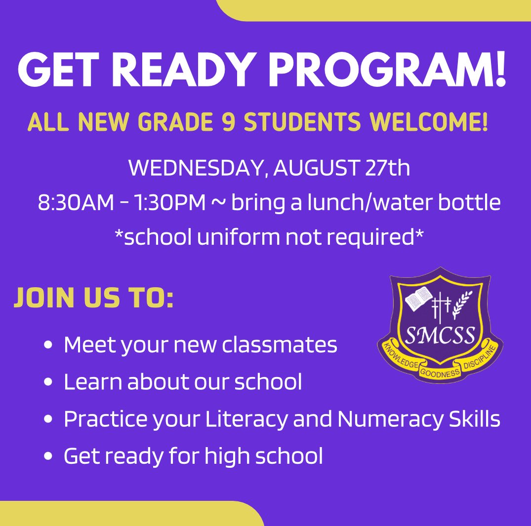StMartinCSS's tweet image. Excited to meet our newest Mustangs this Wednesday 💜💛