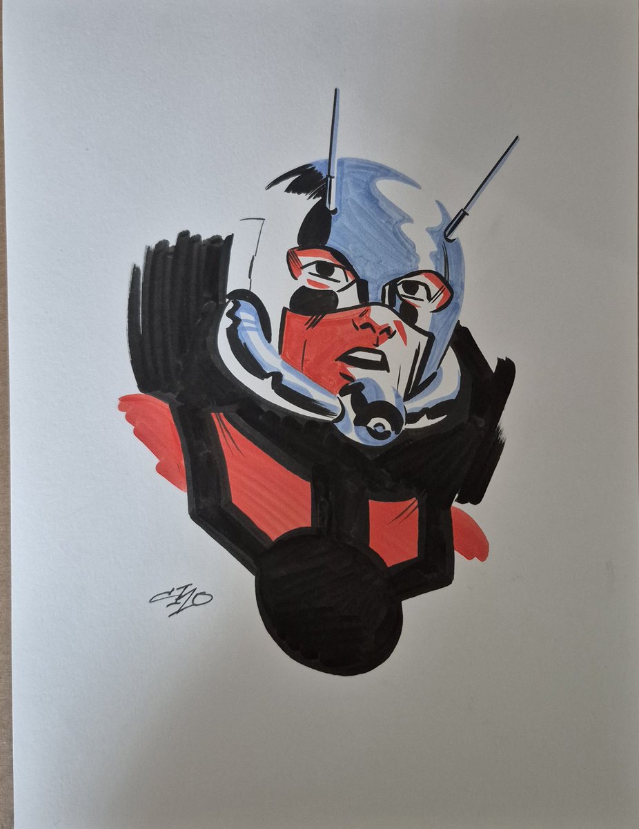 capjkkirk's tweet image. Second birthday present: Ant-Man by the incredible #MichaelCho.