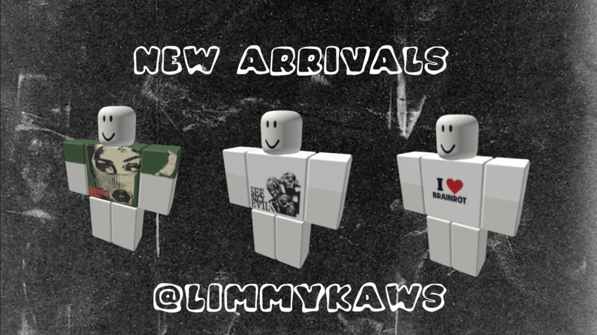 LimmyKaws's tweet photo. *NEW ARRIVALS*
Join the group: LimmyKaws 
#roblox #royalehigh #bloxburg
#AdoptMe #brookhaven #robloxbedwar #RTC #Crowdstrike #robloxstudio https://t.co/TdmxniNzjh