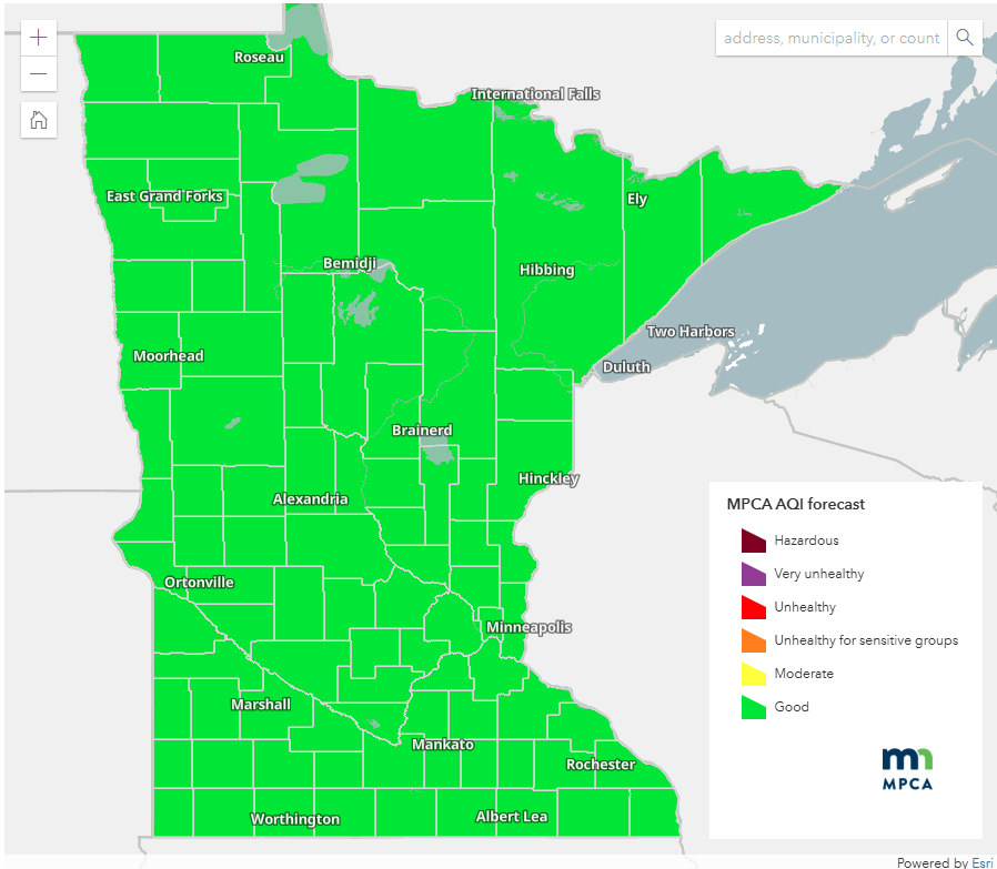MN Air Quality Index tweet media