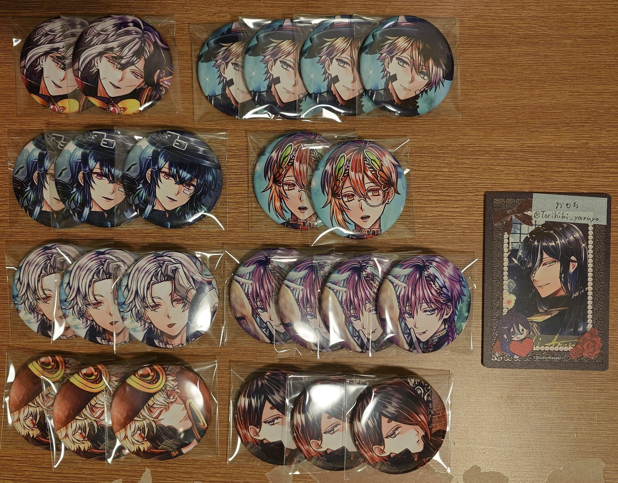 あくねこ バト缶 ハウレス あくねこ ハウレス 缶バッジ birthday