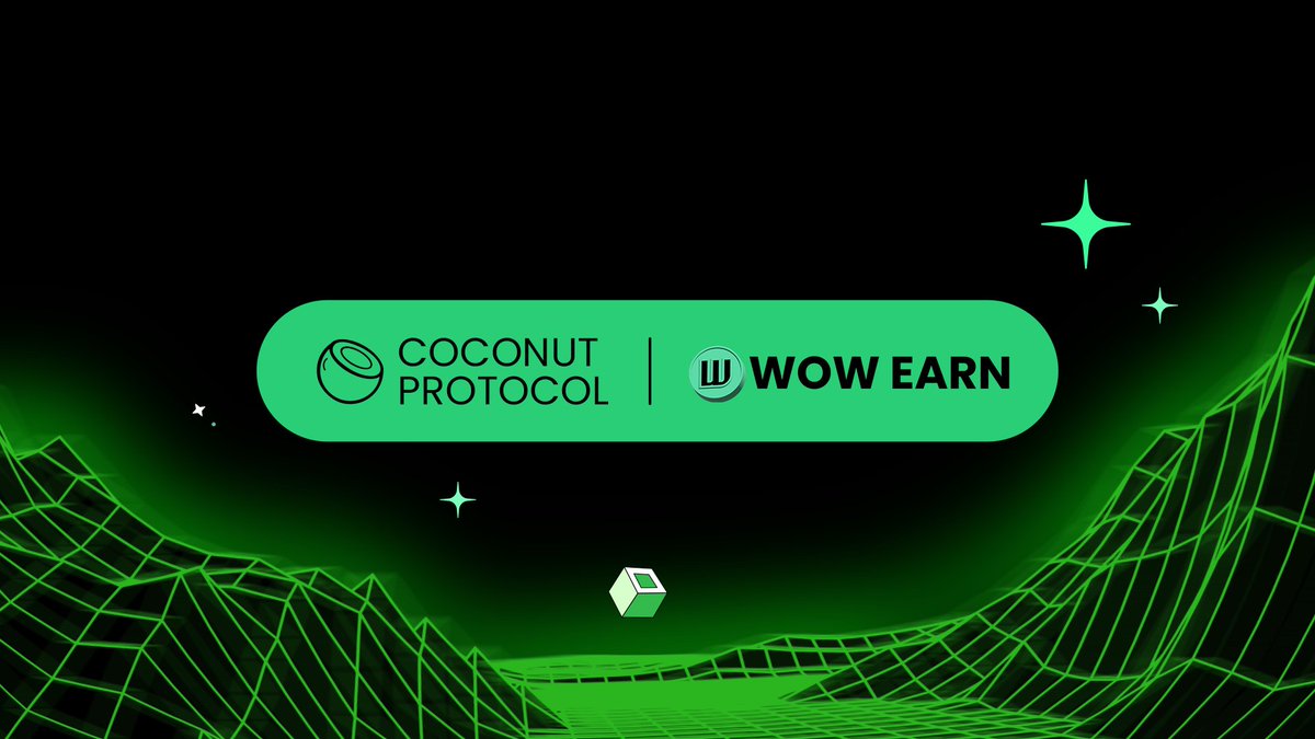 coconutsL2's tweet image. Coconut Protocol x @WOWEARNENG
All-in-one Web3 meets large-scale onboarding.
🔹 DeFi, SocialFi & Marketplace in one app
🔹 $WOW Mining powered by Proof of Engagement
🔹 Wallet, Chat & multichain support across 15+ blockchains
🔹Trusted by 5 million users worldwide
Together,…