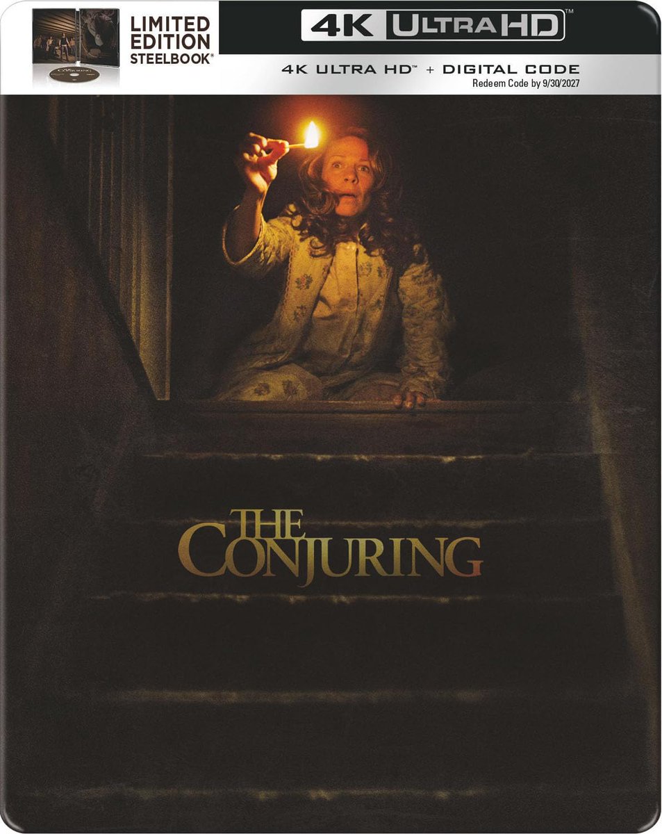 The Conjuring (2013) is now available on 4k Blu-ray/Digital from Warner Bros. in standard + SteelBook editions. Order on Amazon:
Standard: amzn.to/41IyvRt
SteelBook: amzn.to/4fWkHbM