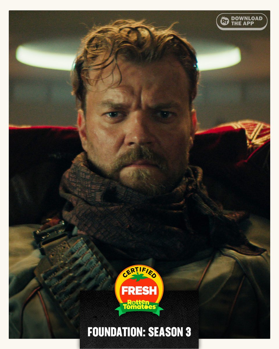#Foundation: Season 3 is Certified Fresh at 90% on the Tomatometer, with 20 reviews: rottentomatoes.com/tv/foundation/…