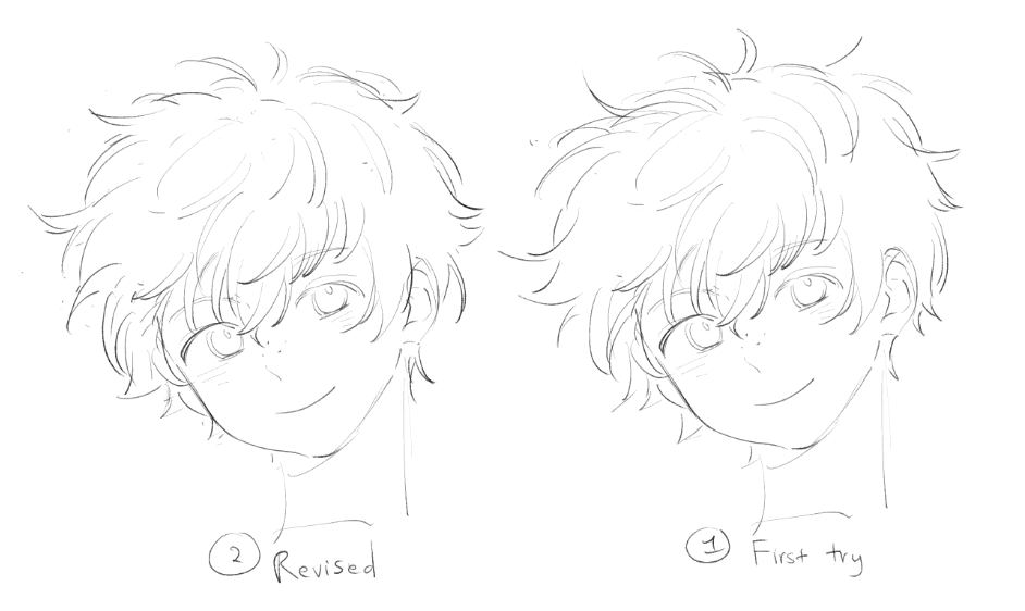 still trying to figure out how to manipulate nirei's hair (making it as fluffy as possible) 