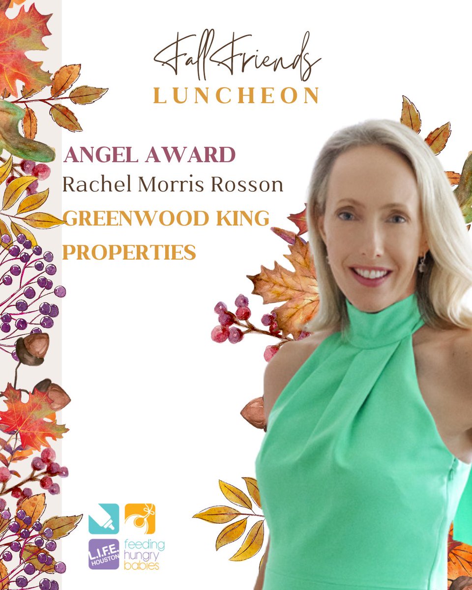 Honoring Rachel Morris Rosson as our Angel Award recipient at the Fall Friends Luncheon, Oct 28, 2025!
lifehouston.org/2025ffl