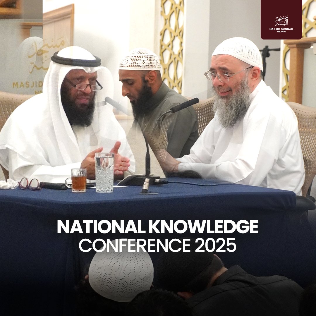 SunnahMasjid's tweet photo. 1] As the dusk settles on the penultimate day of the 7th Annual National Knowledge Conference 2025, we extend our heartfelt gratitude to the esteemed scholars — Sh Farhan ash-Shammari, Sh Dawud al-Asoosi, and Sh AbdulHaq at-Turkmani — for honouring us with their presence. https://t.co/8SgtAbR6jm