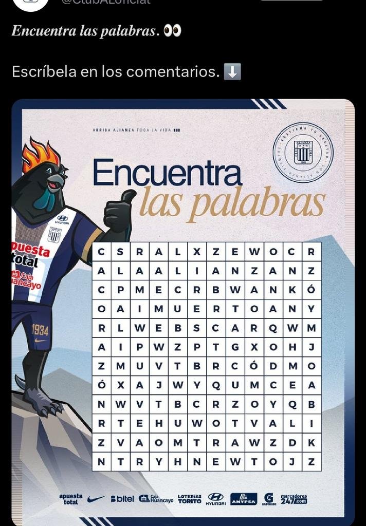 Oeee, diganle al diseñador que lo primero que se lee es ALIANZA MUERTO xdxdxd.

Se entiende que están en joda, pero tienen que ser inteligentes ps...