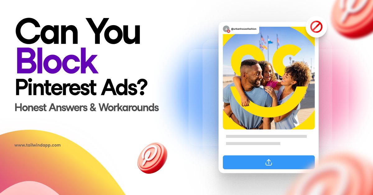 Can you really block ads on Pinterest? It's a question many users and businesses ask. We break down how ads work on the platform today and what it means for marketers. Read the full blog post to get the details. tailwindapp.com/blog/can-you-b…