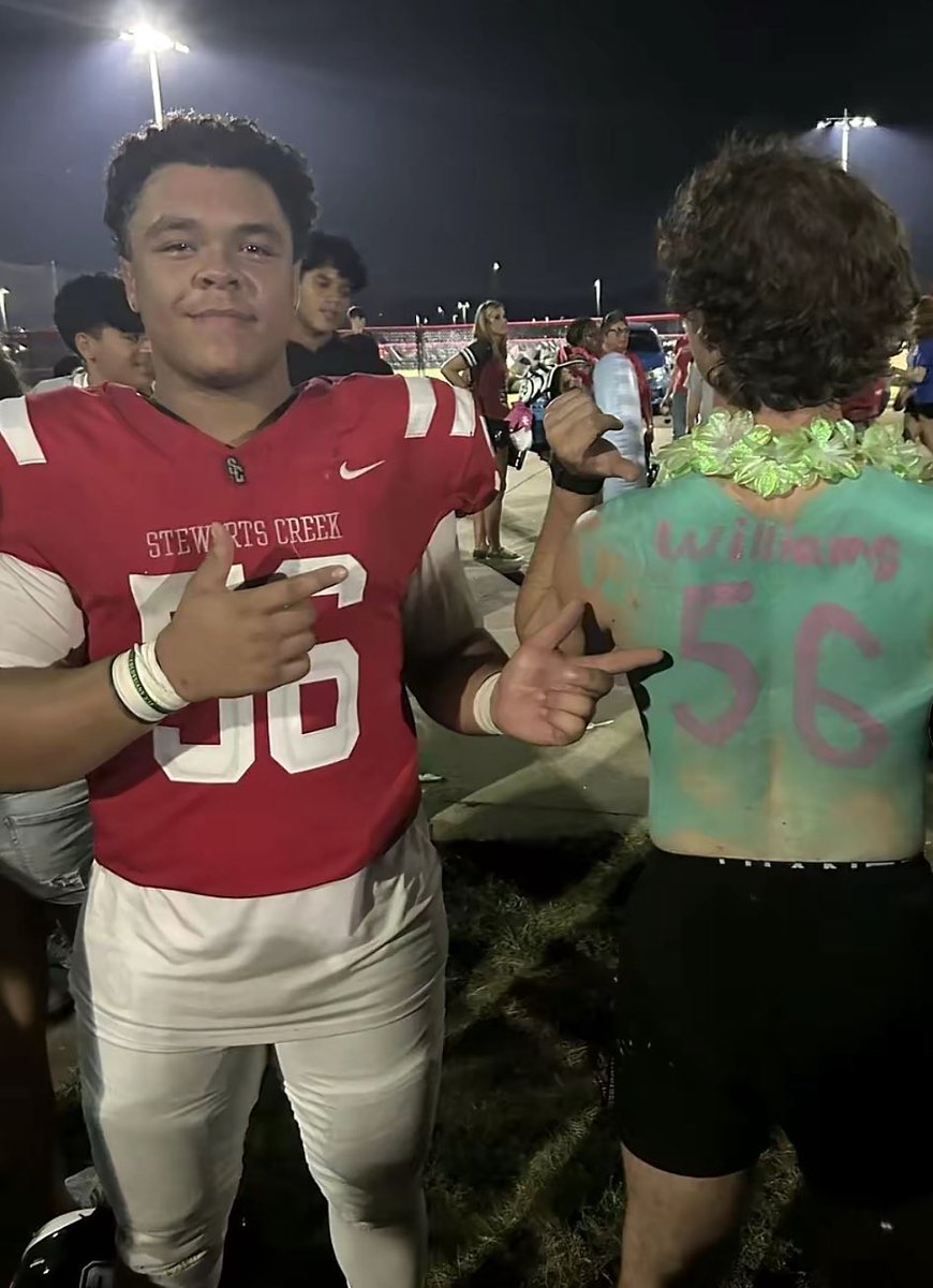 Big ups to <a href="/MakaiWilliams23/">Makai Williams</a> and <a href="/StewartsCreekFB/">Stewarts Creek Football</a> for the big opening night win! Love the way our kids compete. Come out this Thursday night!