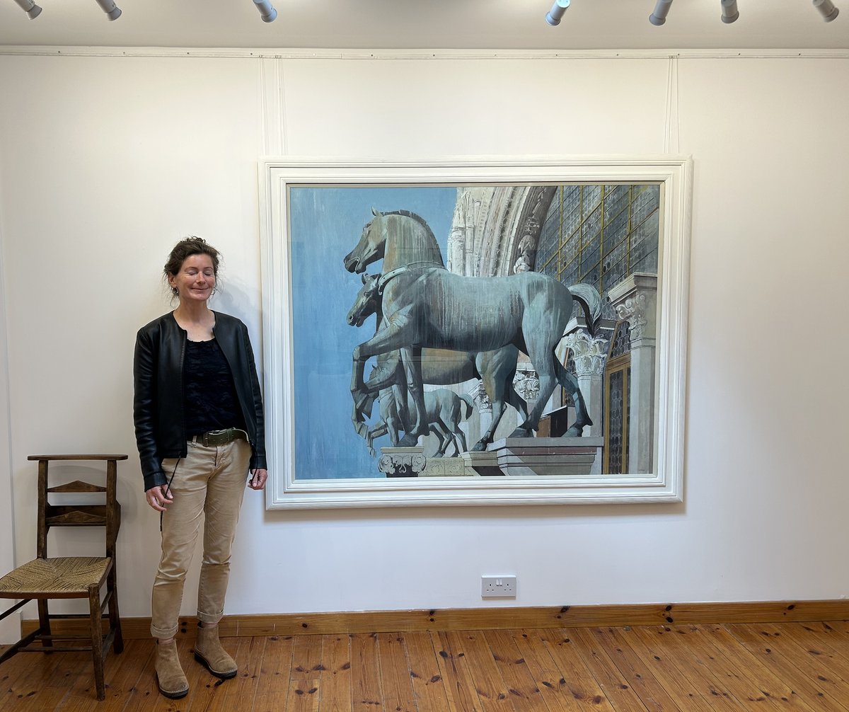 We have been tasked with selling this fantastic painting by Winifred Fergus on behalf of a client. This is a unique piece as Winifred has not produced anything as big as this for a long time. "St Marks Horses" acrylic on canvas £6,500. See it at ow.ly/Xe4M50WLHzs