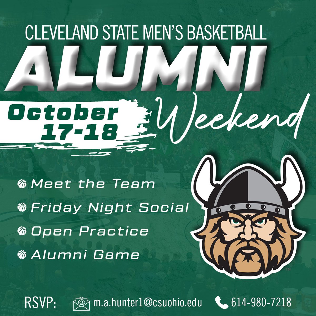 csu_basketball's tweet image. 🗣️ 𝙑𝙞𝙠𝙞𝙣𝙜 𝘽𝙖𝙨𝙠𝙚𝙩𝙗𝙖𝙡𝙡 𝘼𝙡𝙪𝙢𝙣𝙞

Come spend a weekend back at Cleveland State with the team and staff to celebrate and reminisce on the many great generations of Viking Basketball, including the 40-Year Anniversary of the 1985-86 team’s historic run to the NCAA…