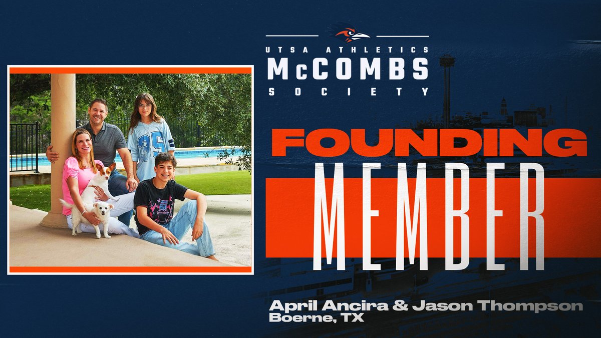 UTSARAF's tweet image. Today we honor April Ancira &amp;amp; Jason Thompson🙌

They support every single facet of UTSA Athletics through donations, tickets, sponsorship, NIL and more. We wouldn't be where we are without them.

Thank you, April and Jason, for your extraordinary support!💙🧡
#BirdsUp🤙