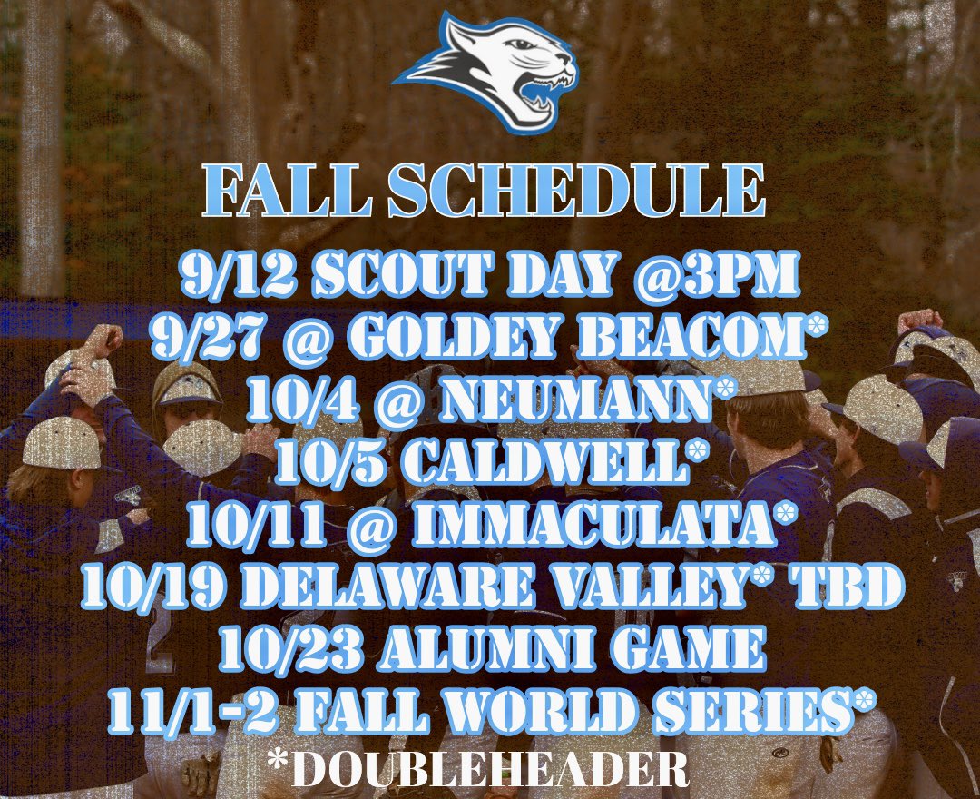 Cougars Baseball Fall Schedule! All scrimmages are 9 inning doubleheaders. #rollcougs #buyin #jucobaseball #weready #updated