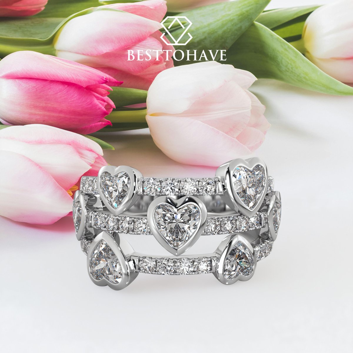 besttohave's tweet image. Triple the shine, triple the charm. ✨ Fall for this 925 sterling silver multi-strand ring

Code 154 - tinyurl.com/2aryvmbs

#SterlingSilver #SummerJewels #CZRing #WomensStyle #StackedStyle #HeartJewelry #ShineBright