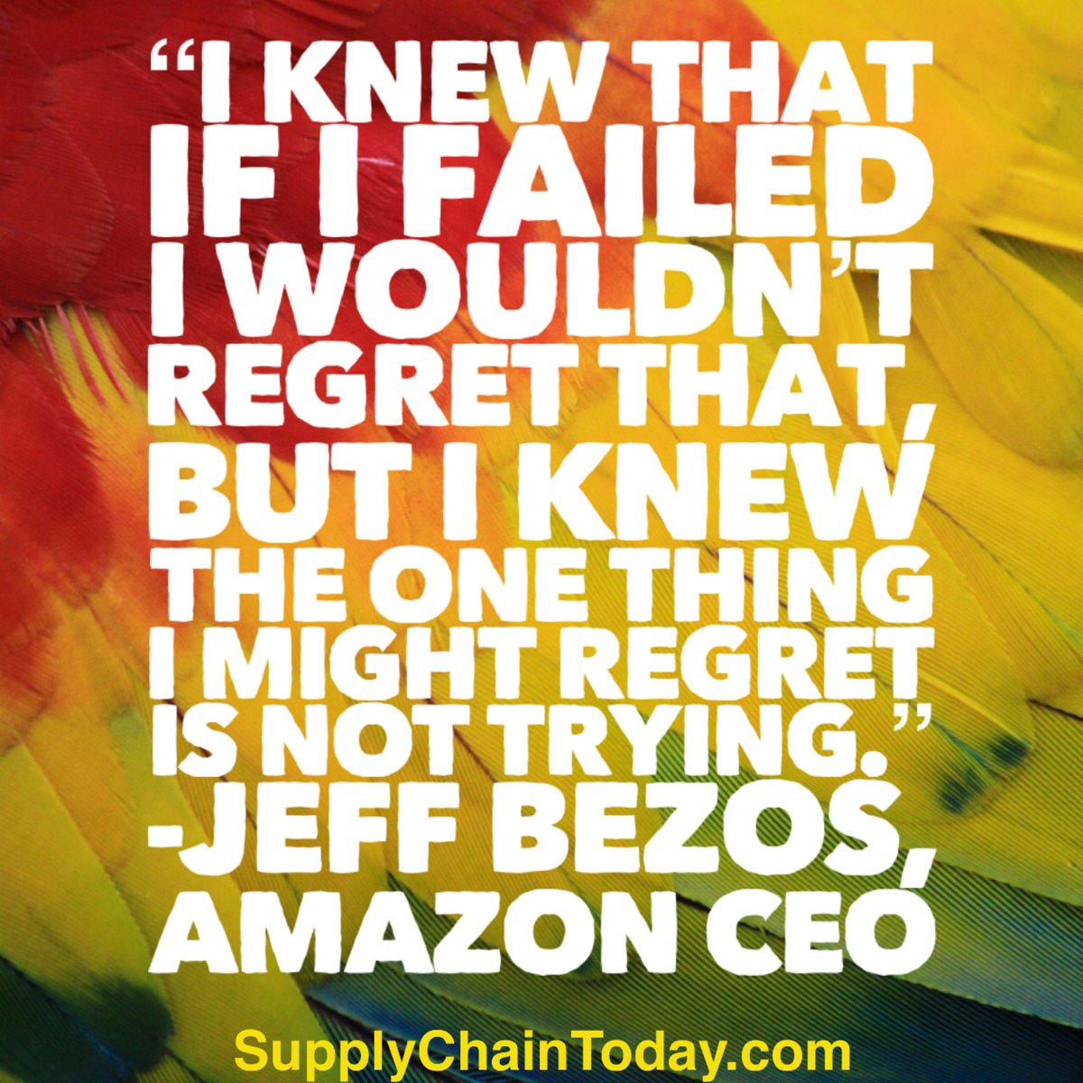 SupplyChainBlog's tweet image. Quotes by Jeff Bezos.  Founder of Amazon.  Former CEO of Amazon. One of the richest men in the world. #JeffBezosQuotes #CEOQuotes #BusinessQuotes #supplychaintoday #AmazonQuotes
Amazon CEO Jeff Bezos Quotes: supplychaintoday.com/amazon-ceo-jef…