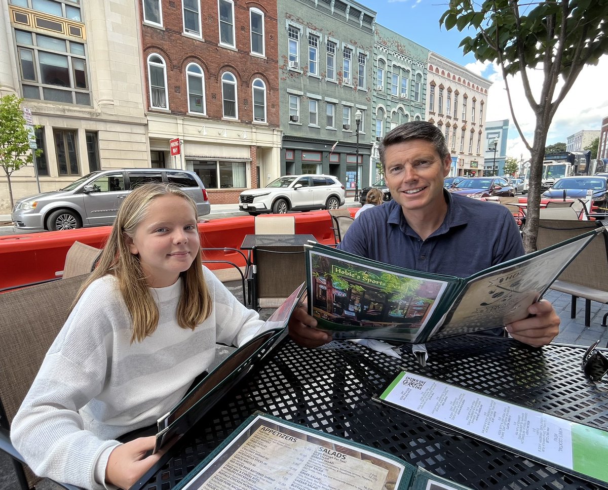 Ella &amp; I started off the week on the right foot by visiting Hobie's Sports Den in Plattsburgh for lunch before school starts back up. Any time spent with her &amp; creating memories is my favorite. I hope everyone has a great week ahead!