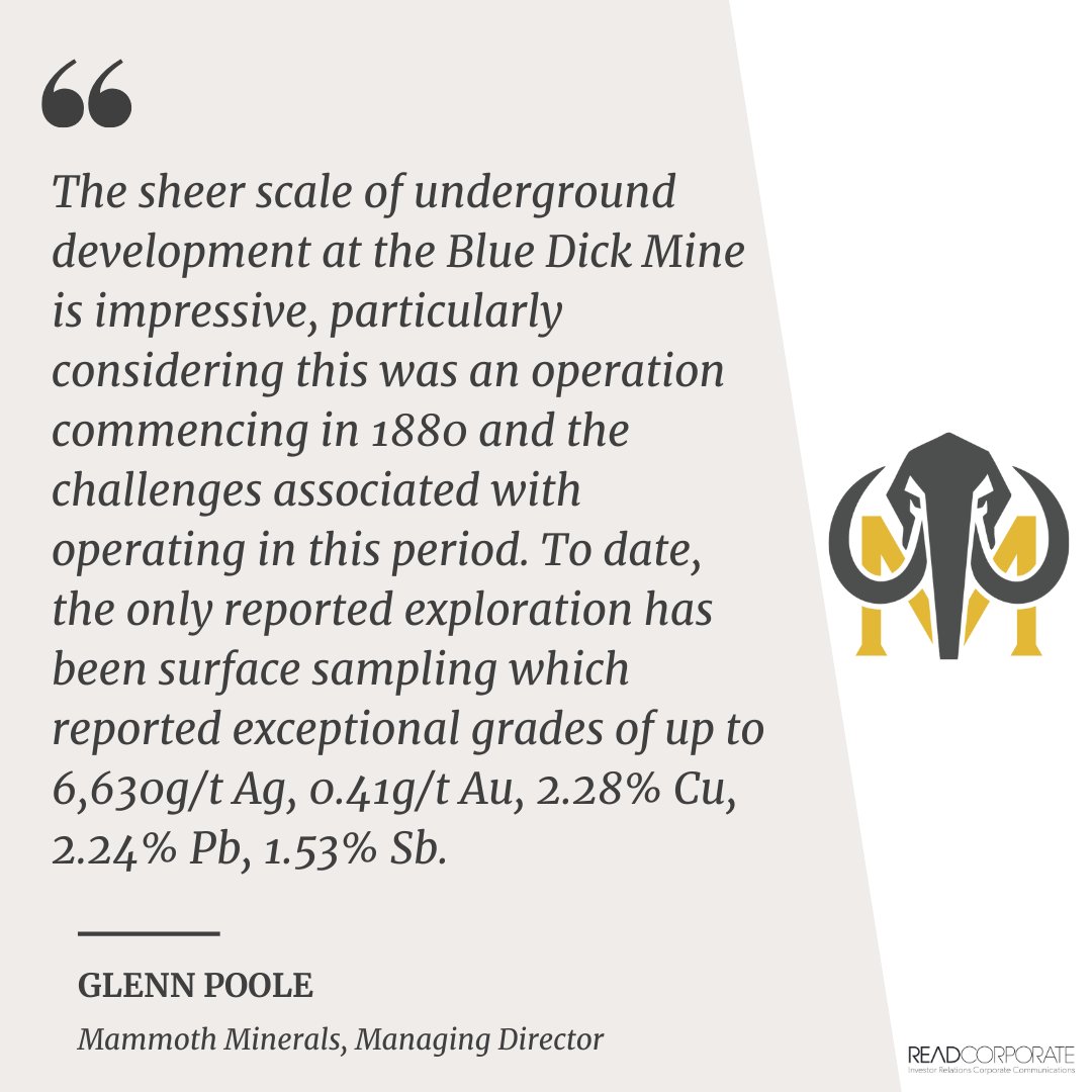 ResourcesRisingStars (@rr_stars) on Twitter photo .<a href="/MammothMinerals/">Mammoth Minerals</a> continues to accelerate exploration across its new high-grade USA gold projects, with a second phase of fieldwork underway at the Excelsior gold project in Nevada, building on a 3D underground survey of the Blue Dick mine.
ow.ly/jOAZ50WLOfT
$M79 #gold .<a href="/MammothMinerals/">Mammoth Minerals</a> continues to accelerate exploration across its new high-grade USA gold projects, with a second phase of fieldwork underway at the Excelsior gold project in Nevada, building on a 3D underground survey of the Blue Dick mine.
ow.ly/jOAZ50WLOfT
$M79 #gold