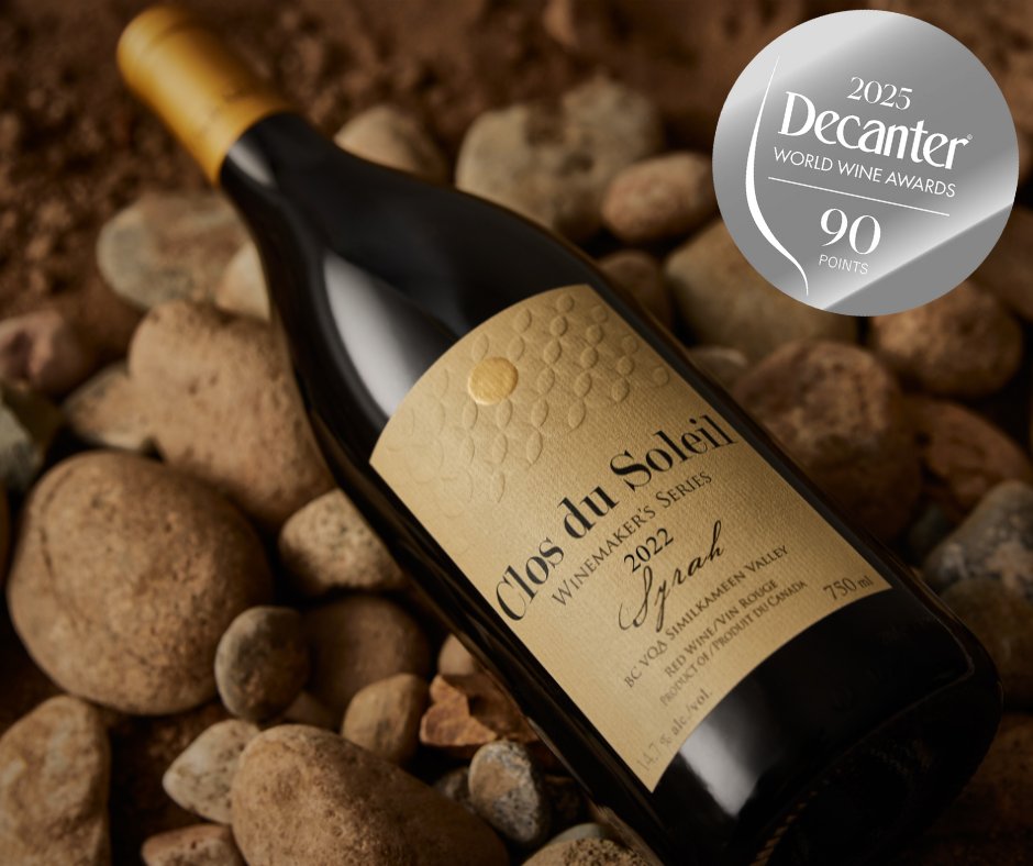 Delighted with our Silver medal from the 2025 <a href="/Decanter/">Decanter</a> World Wine Awards 2025. The 2022 vintage of our Syrah has been racking up the rave reviews from critics and wine lovers everywhere. Have you tried it yet? closdusoleil.ca/product/2022-w… #closdusoleil #bcwine #similkameenwine #DWWA
