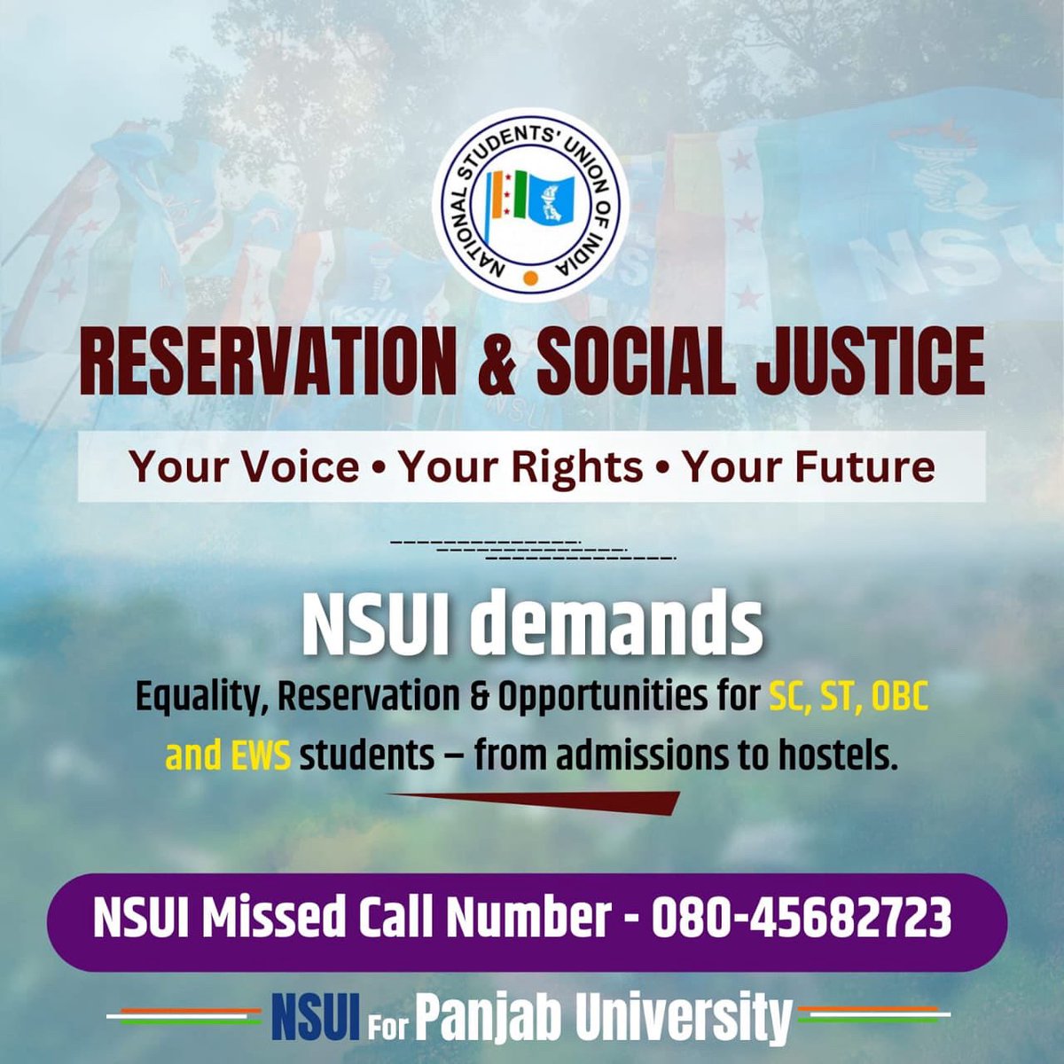 NSUI Chandigarh tweet media